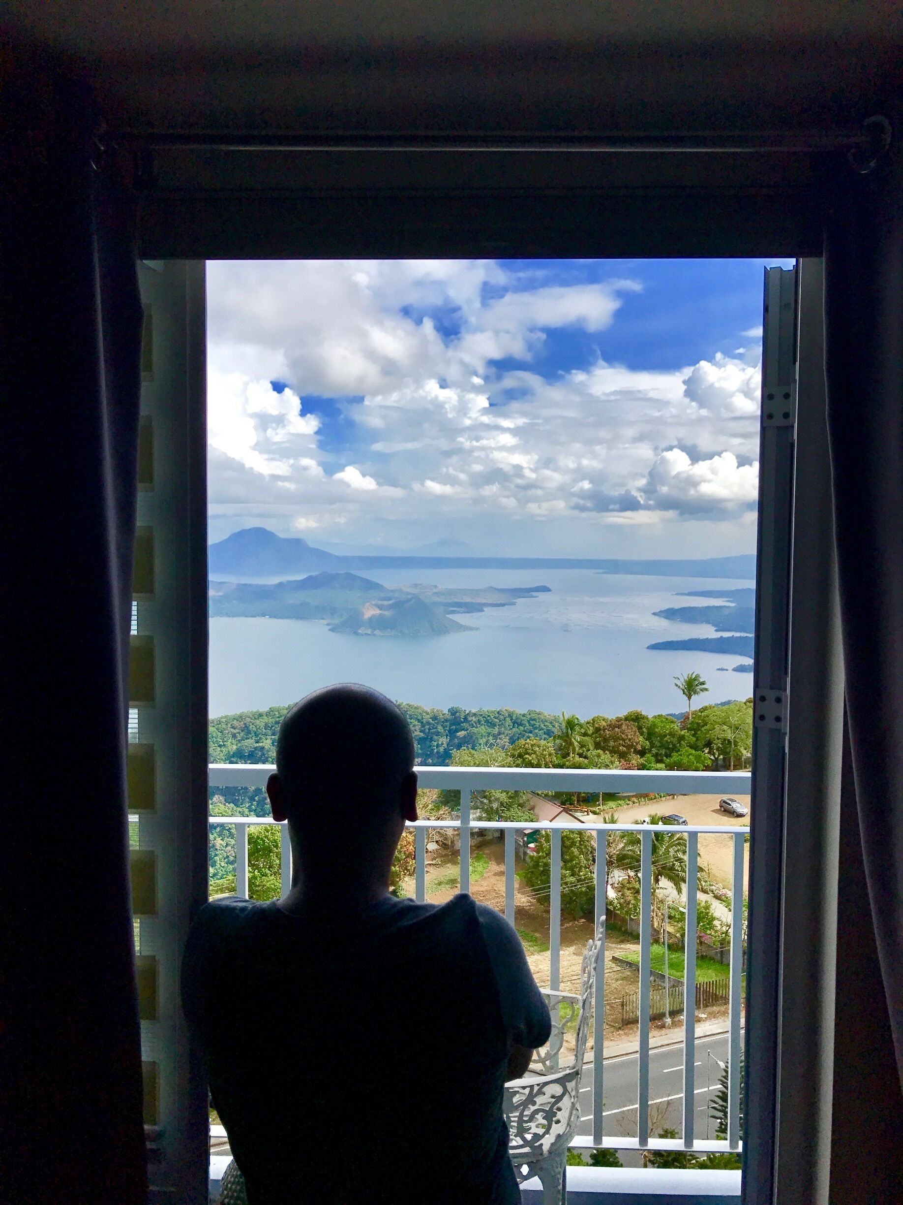 Overlooking Taal Volcano
