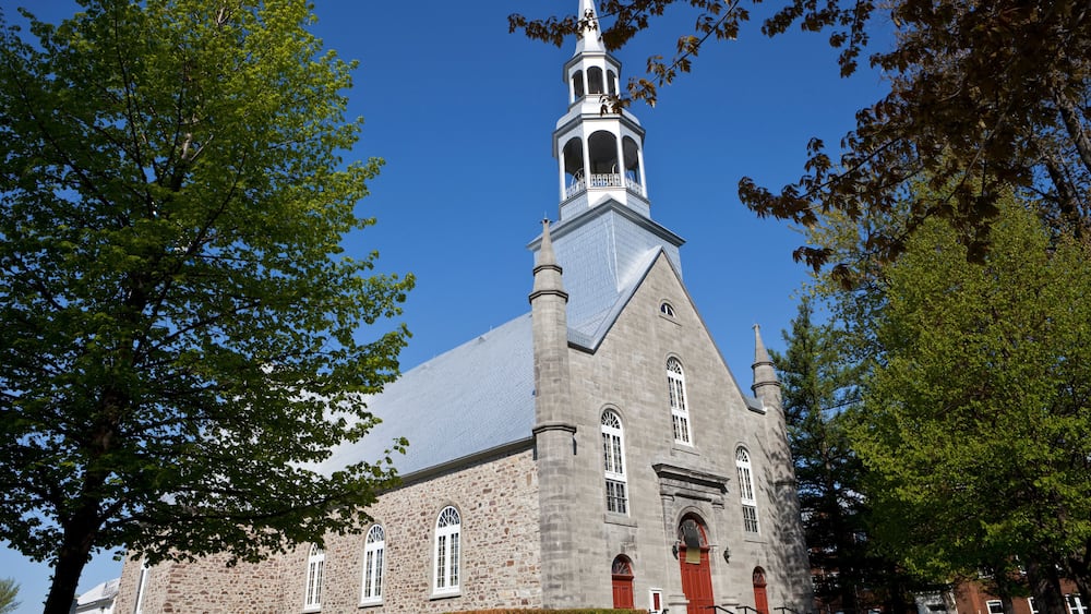 Rural stone Church (Vaudreuil, Quebec, Canada)