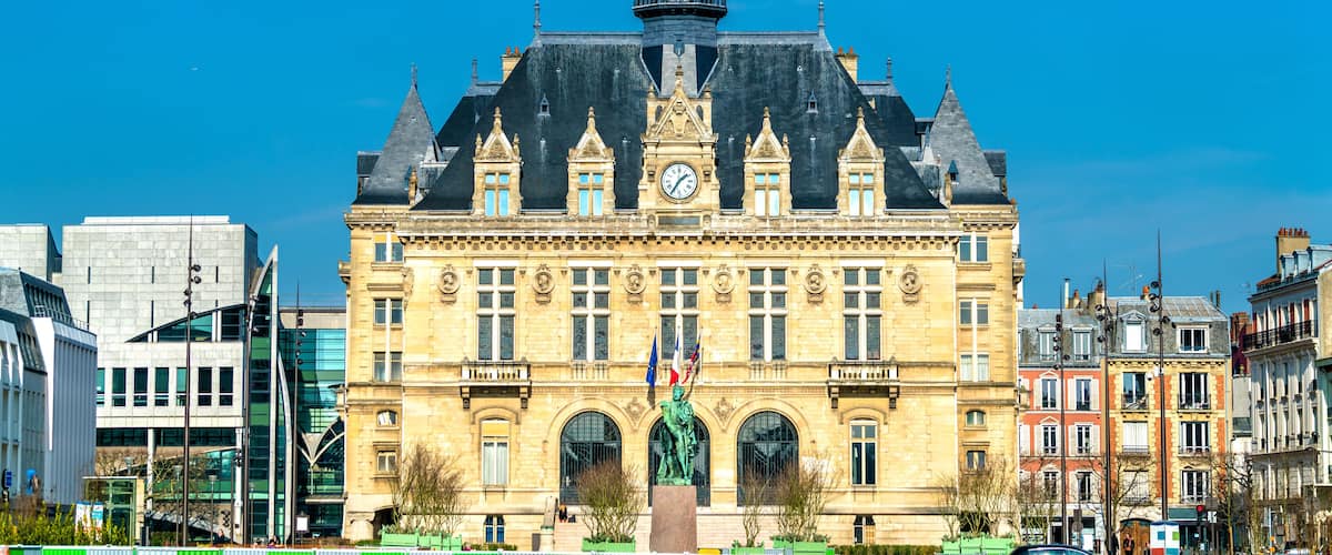 Mairie de Vincennes, the town hall of Vincennes near Paris, France