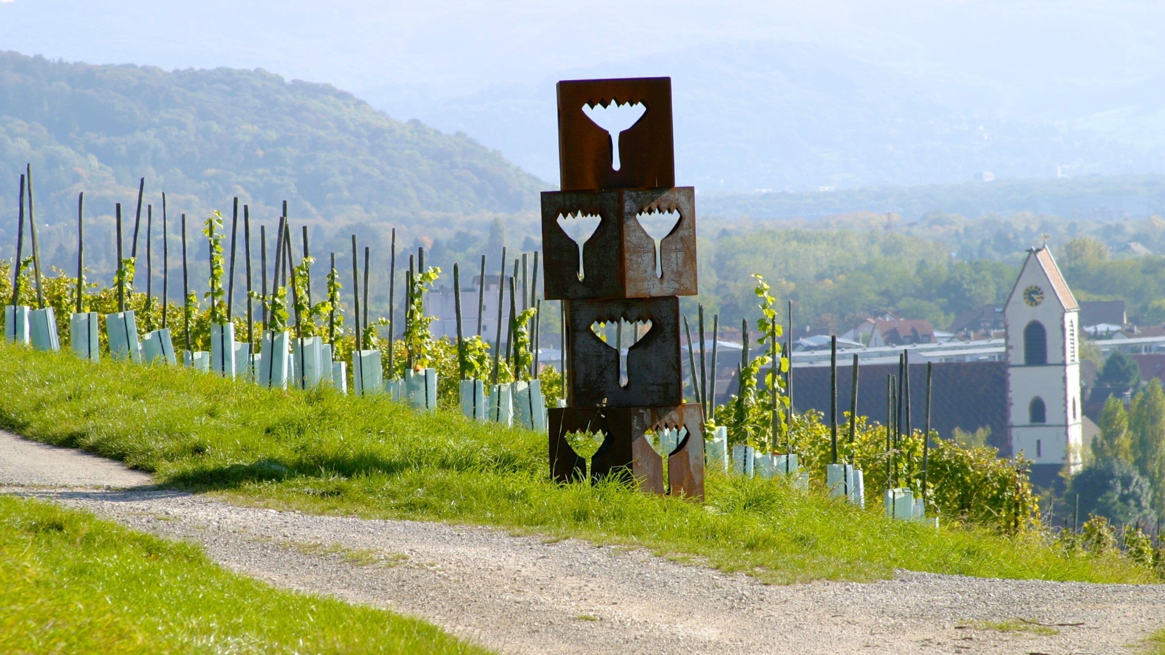 Weil am Rhein featuring outdoor art and farmland