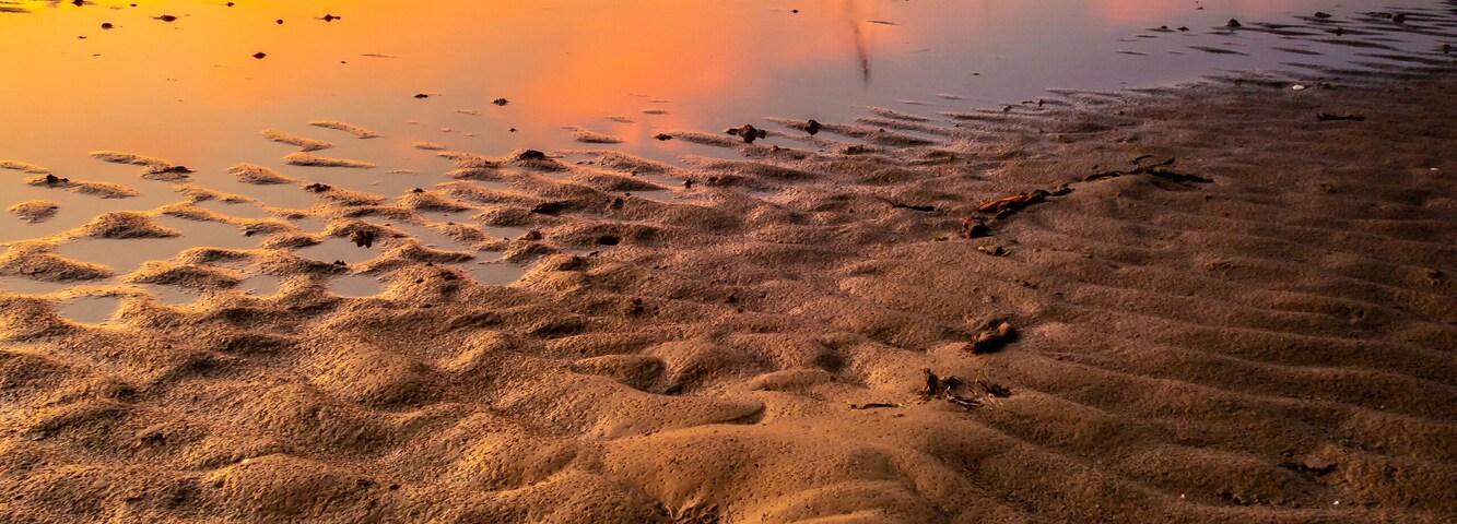 Taken just before sunset at Meols beach, uk