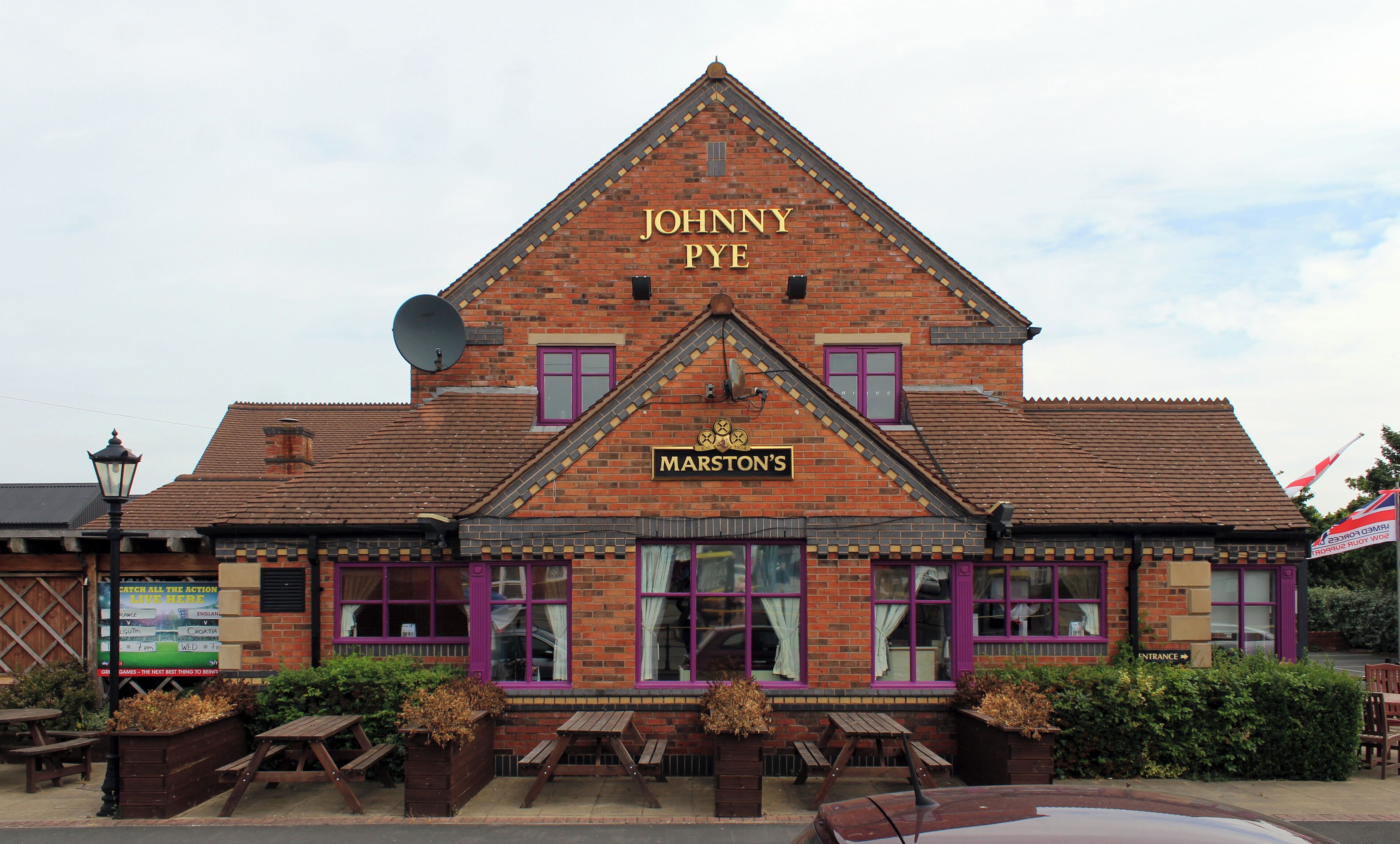 The view from the bus station. Kind of appropriate because Johnny Pye started Heswall's first bus service.