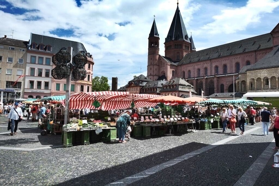 Worms is a city in Rhineland-Palatinate, Germany, situated on the Upper Rhine about 60 kilometres south-southwest of Frankfurt-am-Main.