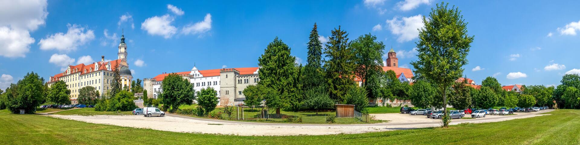 Panorama, Heilig Kreuz, Donauwörth, Bayern, Deutschland