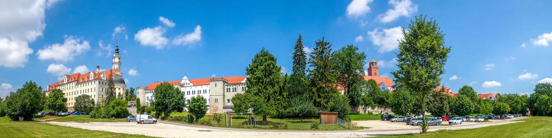 Panorama, Heilig Kreuz, Donauwörth, Bayern, Deutschland