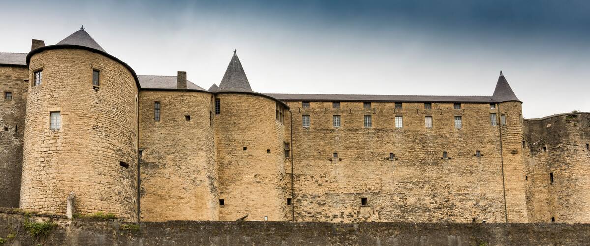 Medieval castle in historical town Sedan, France