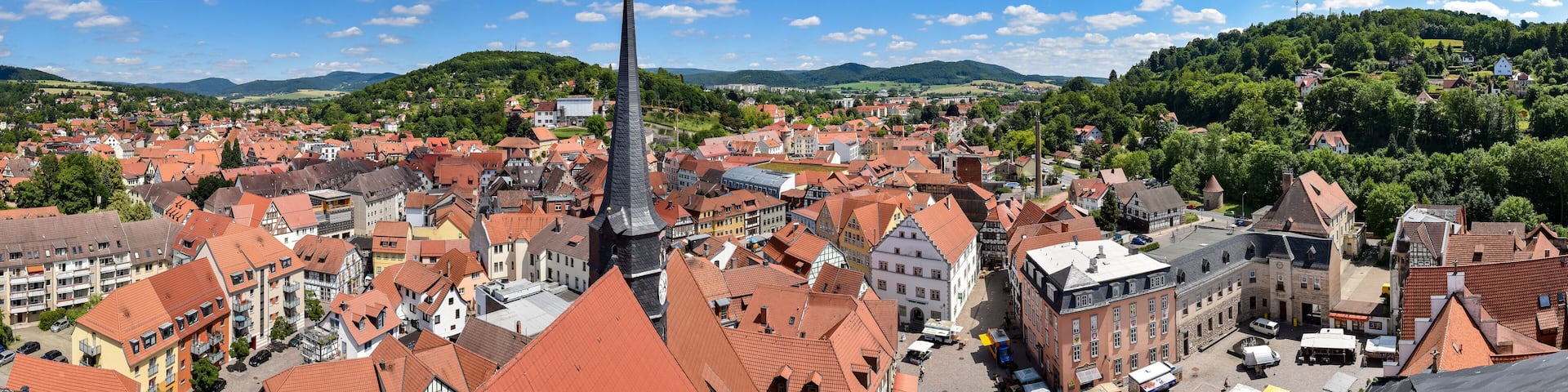 Panorama Stadt Schmalkalden / Thüringen