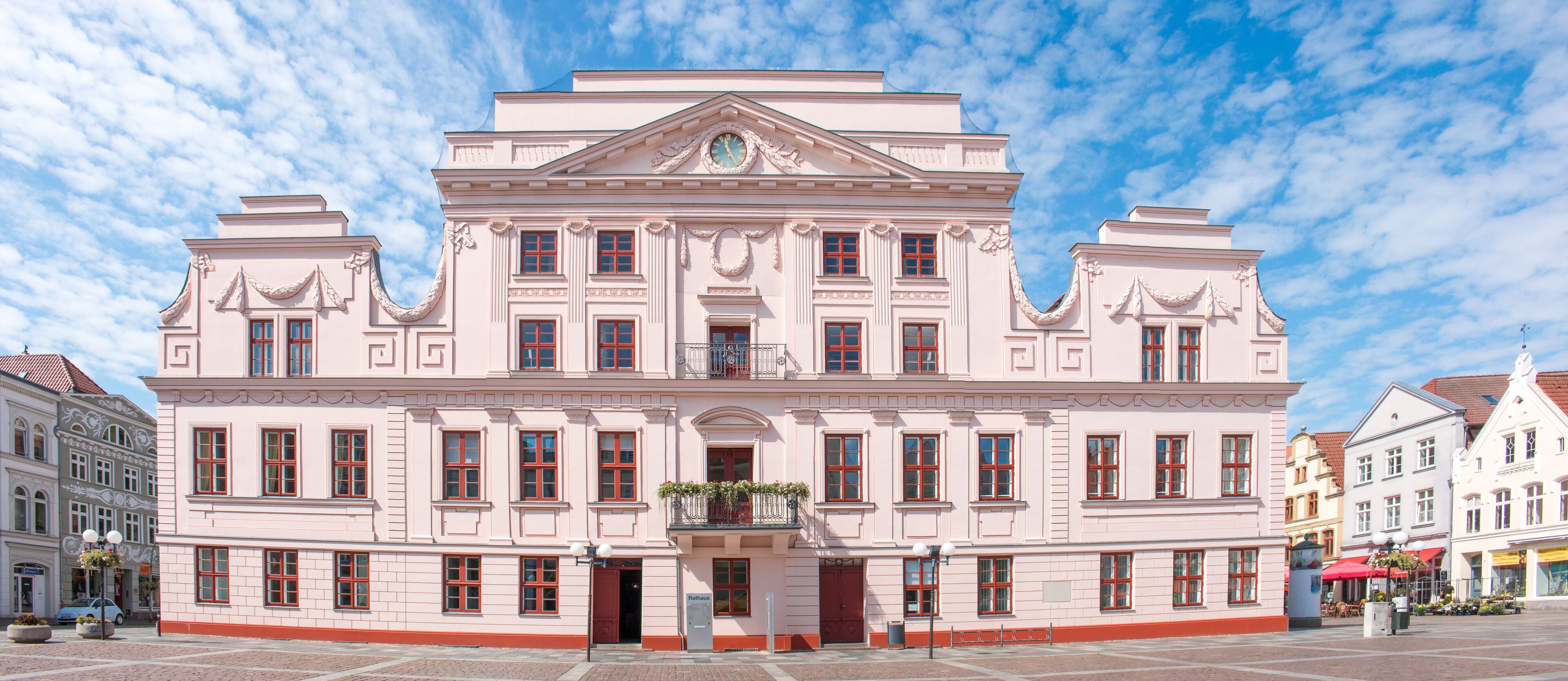 Town hall (Rathaus) Güstrow Mecklenburg Western Pomerania Germany