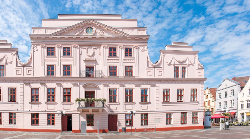 Town hall (Rathaus) Güstrow Mecklenburg Western Pomerania Germany
