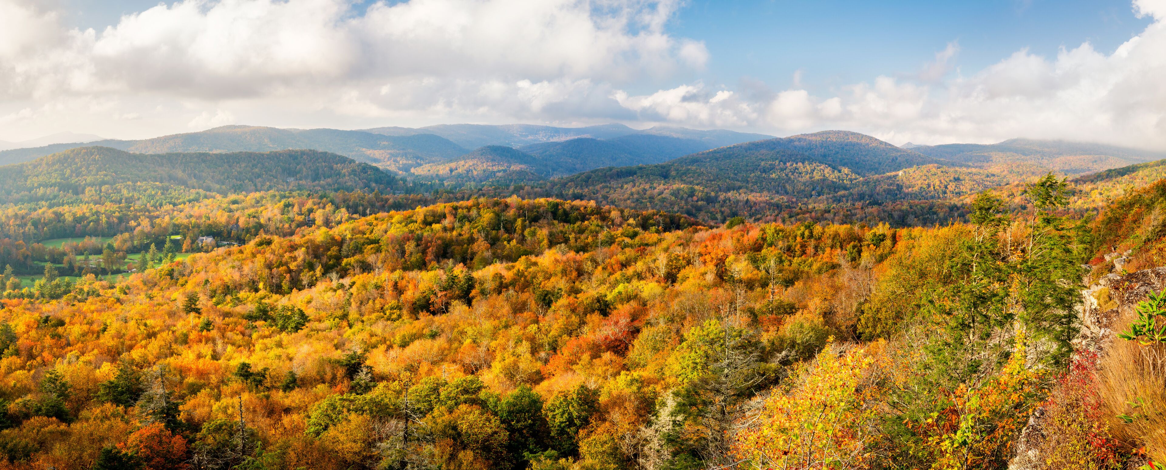 Golden Hour at Flat Rock Overlook - Blue Ridge Parkway