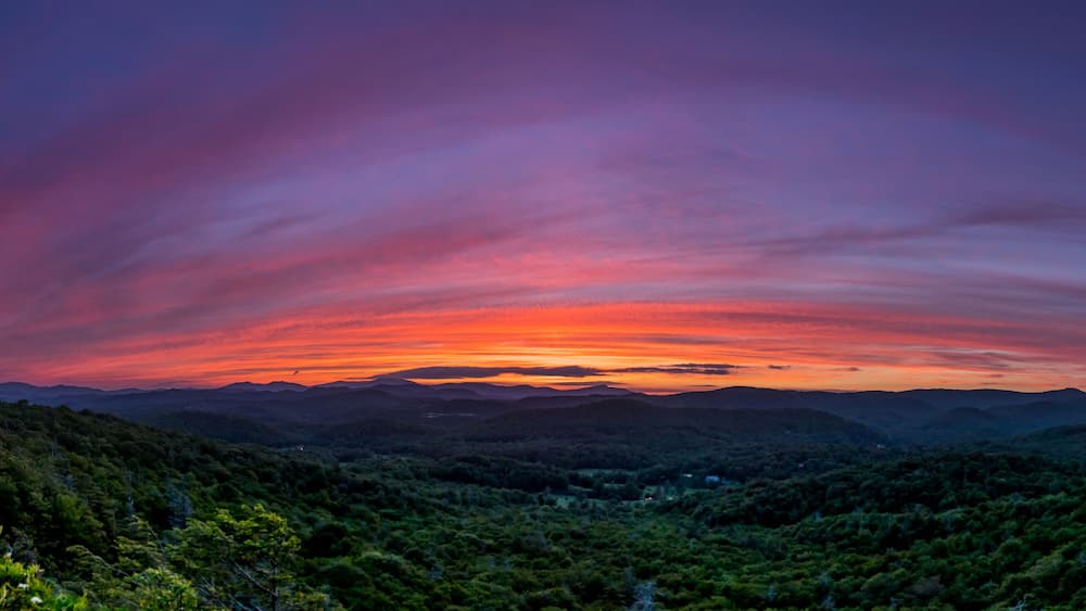 Pano Sunset Along Blue Ridge Parkway