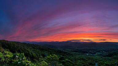 Pano Sunset Along Blue Ridge Parkway