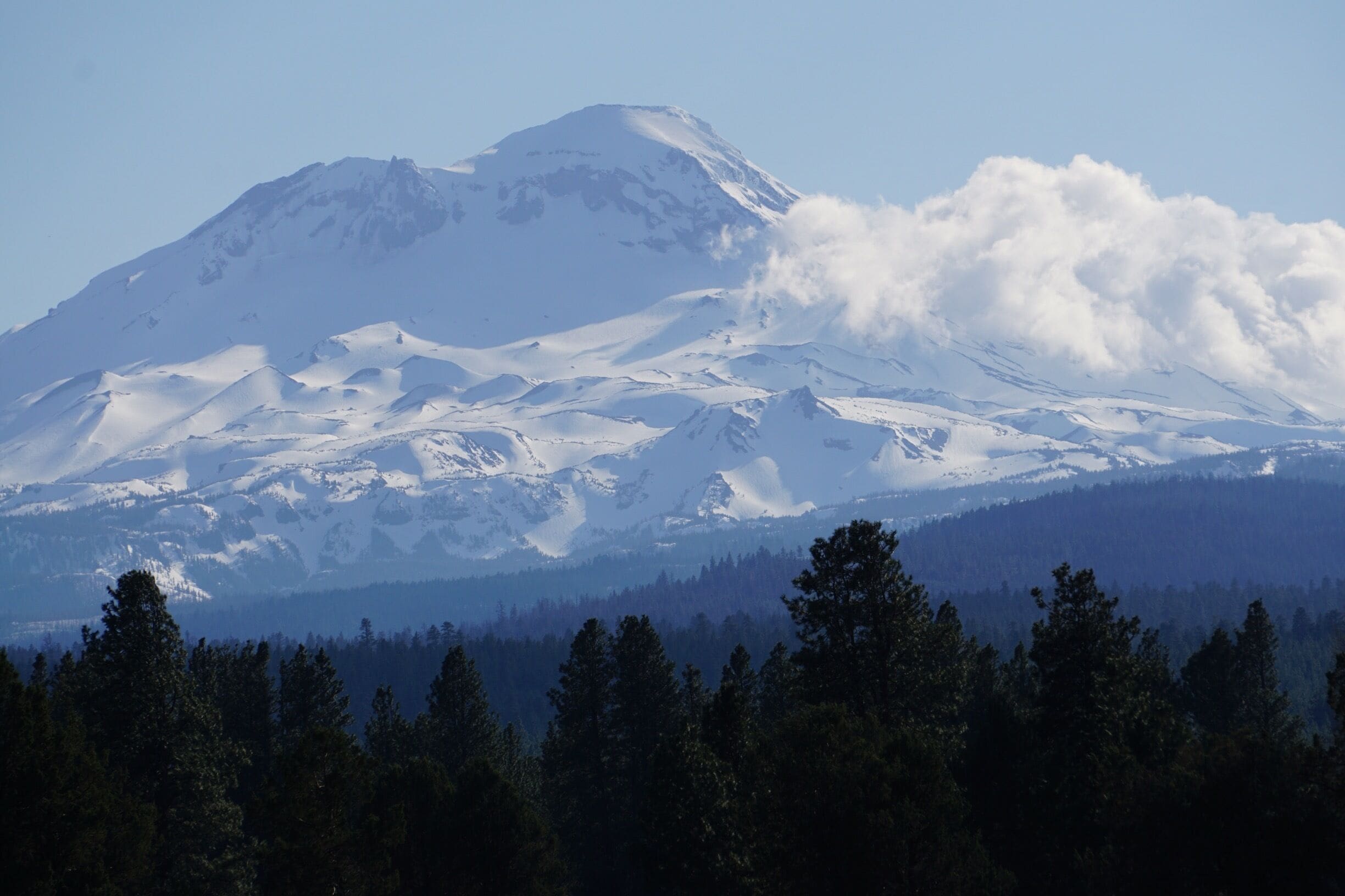 Clouds coming over middle sister!