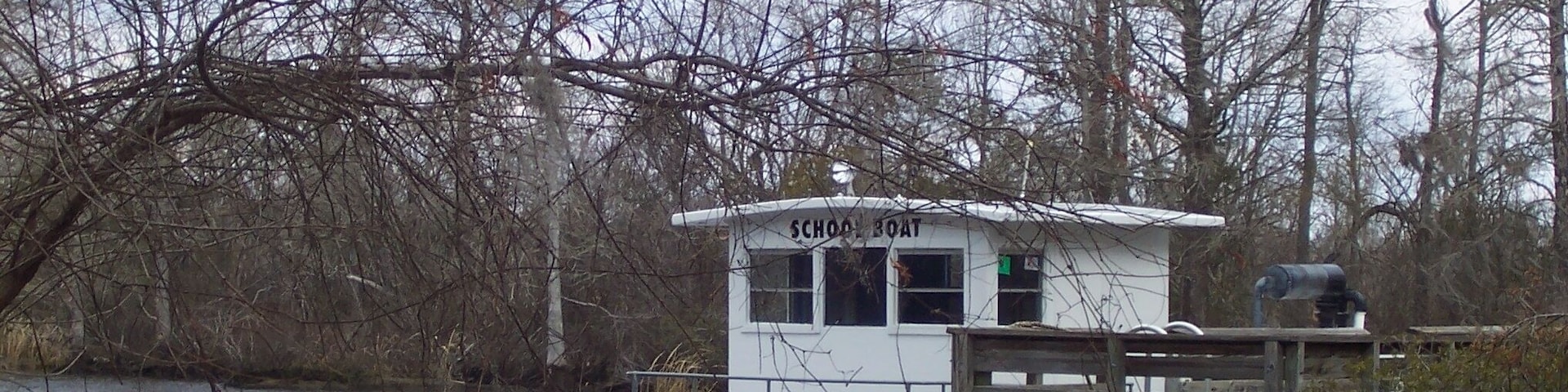The Sandy Island school ferry, which has been ferrying children from this remote island to public nearby schools for years.