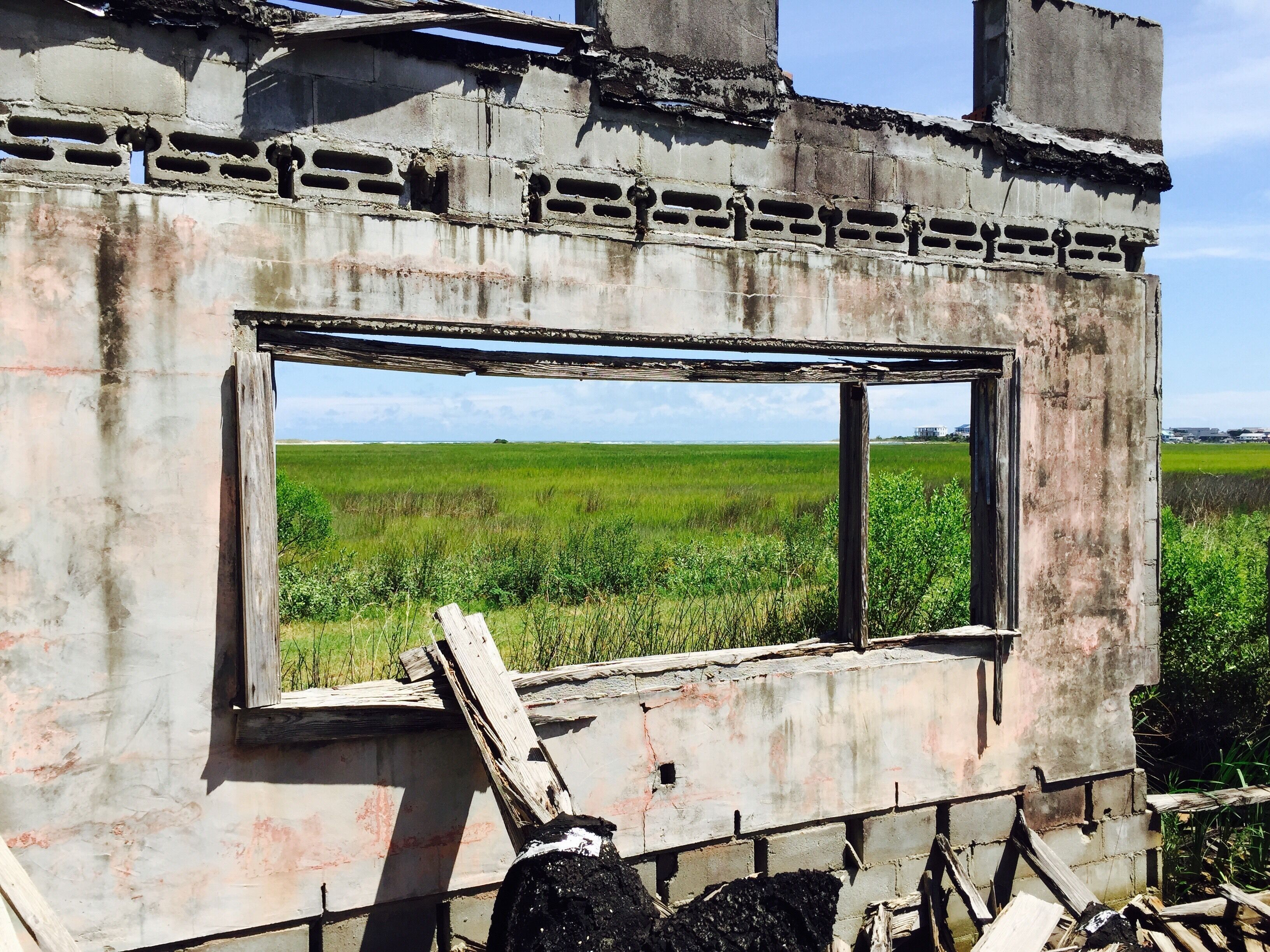 Taken July 2015. This structure is the ruins of an old African-American hotel and night club dating back to the 1940’s.  Unfortunately it was not preserved and has since been torn down for “development”. #PawleysIsland #GreenBook #Abandoned #SouthernHistory