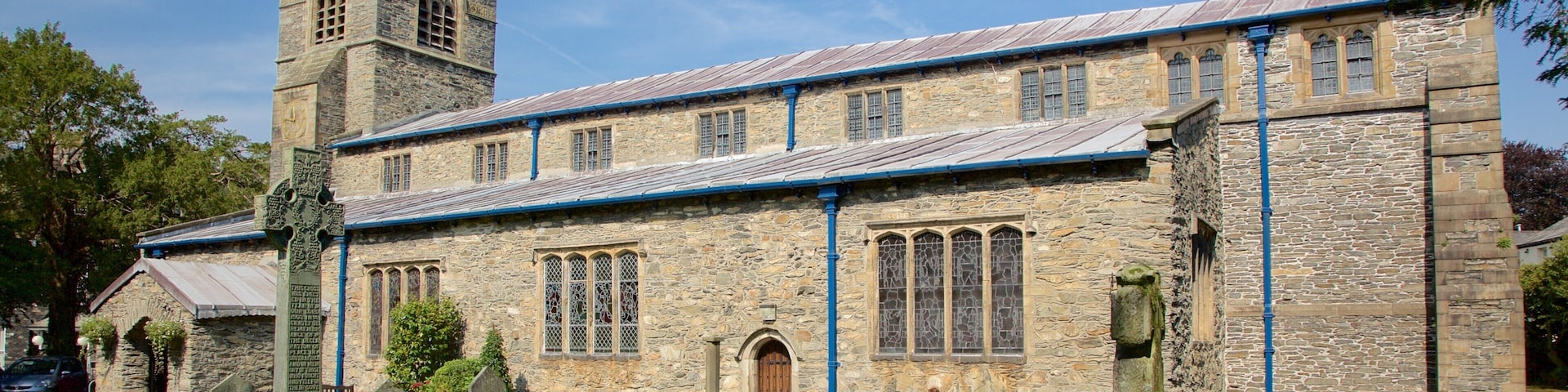 Bowness-on-Windermere which includes a church or cathedral and heritage architecture