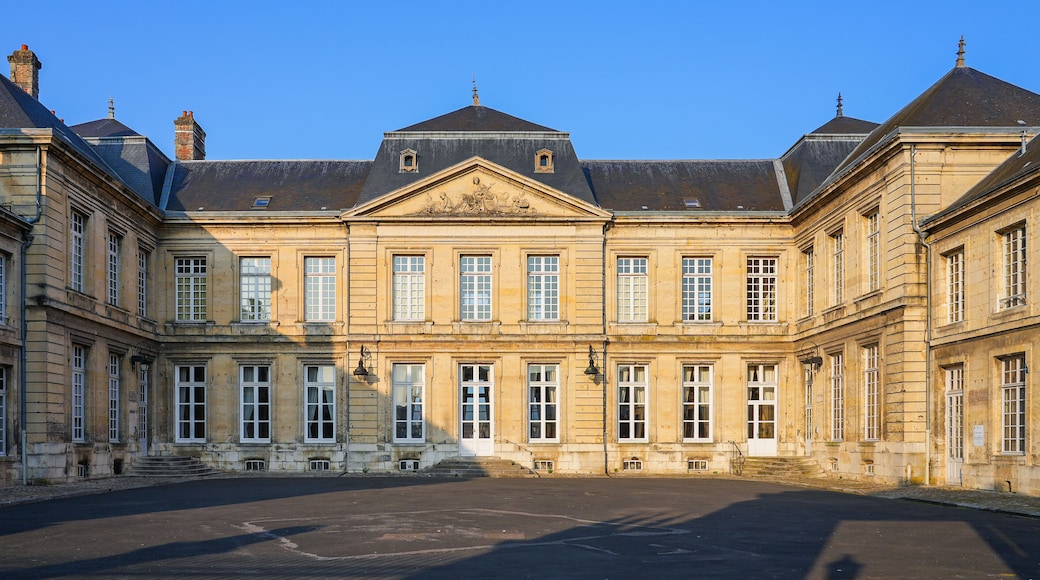 City Hall of Soissons built in the 18th century in the French department of Aisne in Picardy, North of France