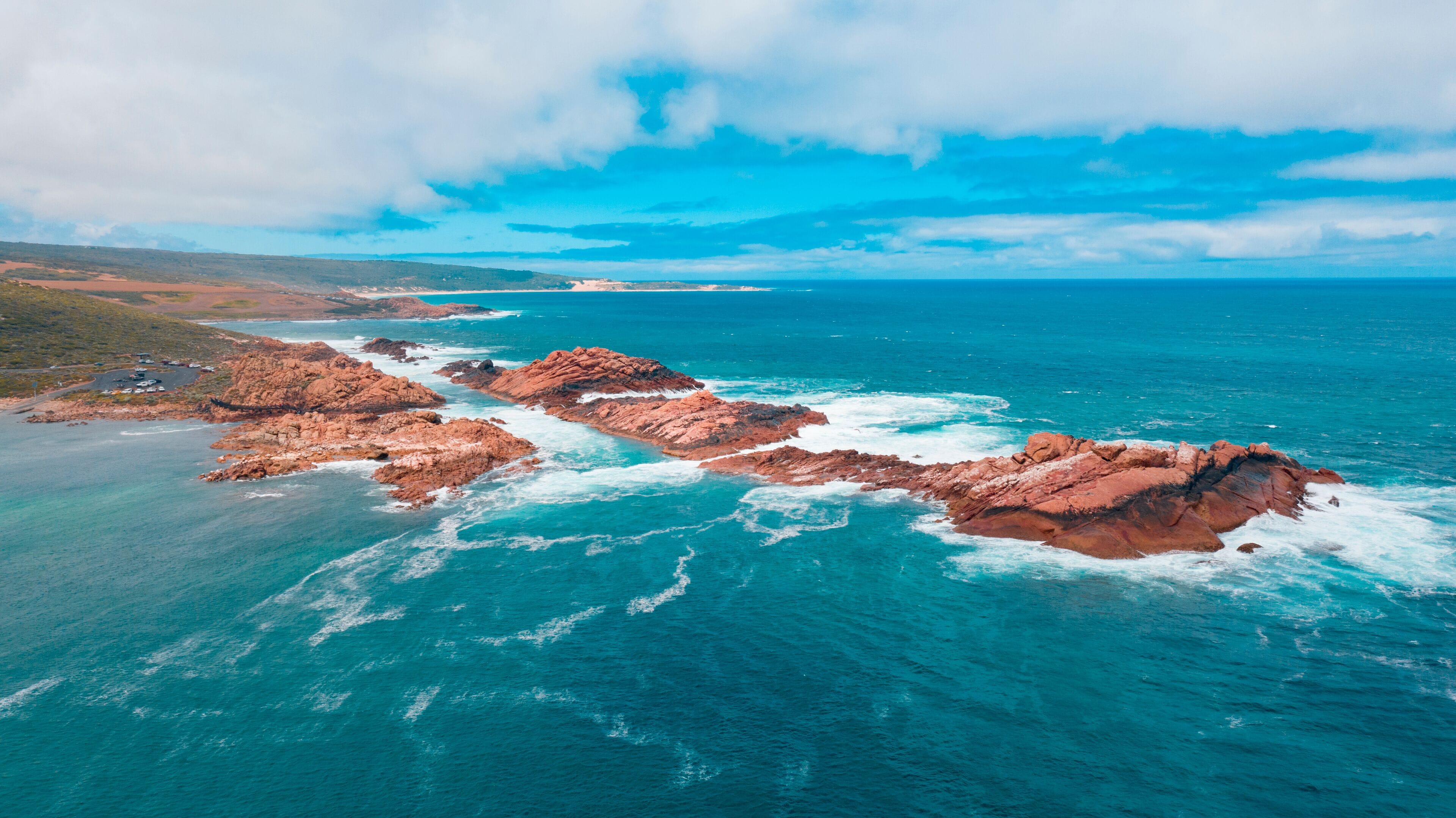 Aerial image of Canal Rocks in the south west of Western Australia near Margaret River and Dunsborough., Shutterstock ID 1288637482, Purchase Order: -