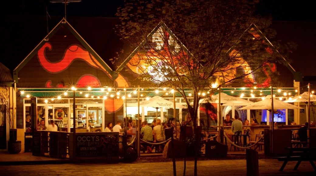Dunsborough featuring night scenes and outdoor eating
