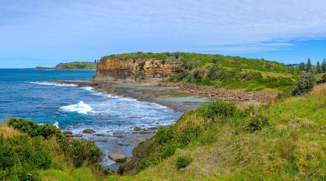 Panoramic view of a section of the Kiama to Gerringong Coastal Walk excellent for native wildlife and whale watching NSW, Australia
