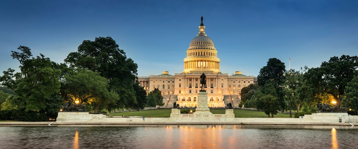 United States Capitol and the Senate Building, Washington DC USA