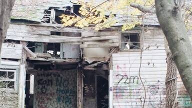 What used to be known as the Rutherford-Stuyvesant estates, the profanity houses are abandoned decaying houses covered in graffiti inspired by teenage angst, but this isn't normal graffiti. Absurd sexual references are written over every possible wall and space in these houses. The floors are caved in and the stairs are barely sturdy enough to support any weight. You can feel the negative energy the houses emit just looking at them. The artist of the graffiti was a very damaged individual.
#profanityhouses #abandoned #graffiti #haunted #decay