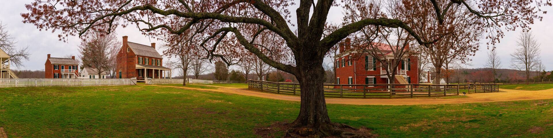 Appomattox Court House National Park, the American Civil War battle site near Lynchburg, Virginia, USA
