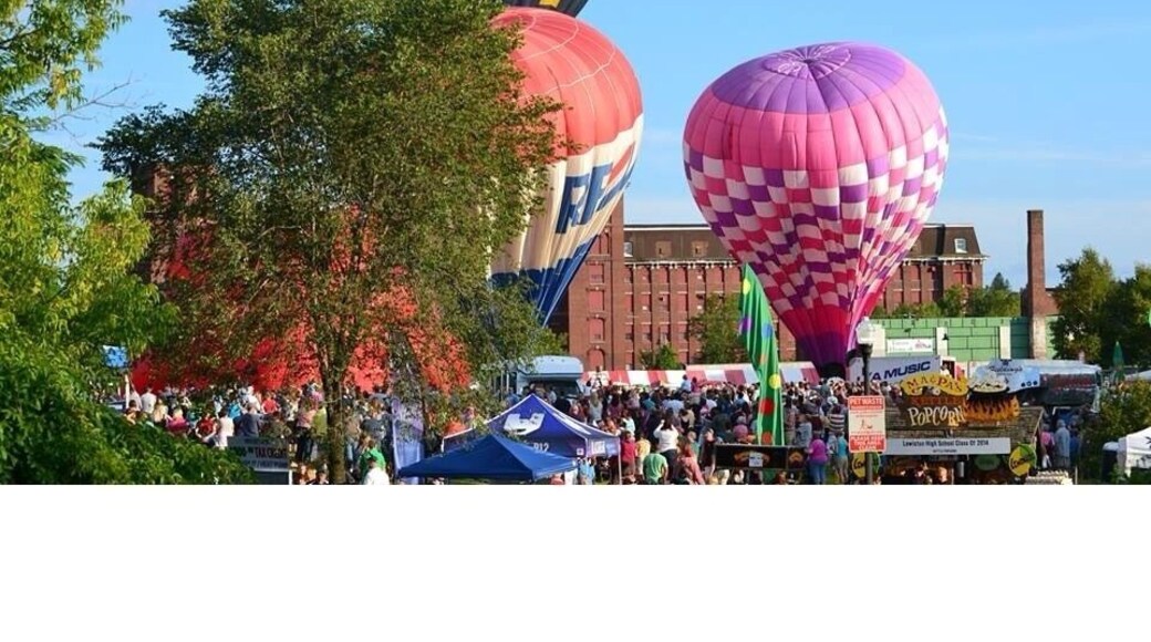 The Balloon Fest underway.