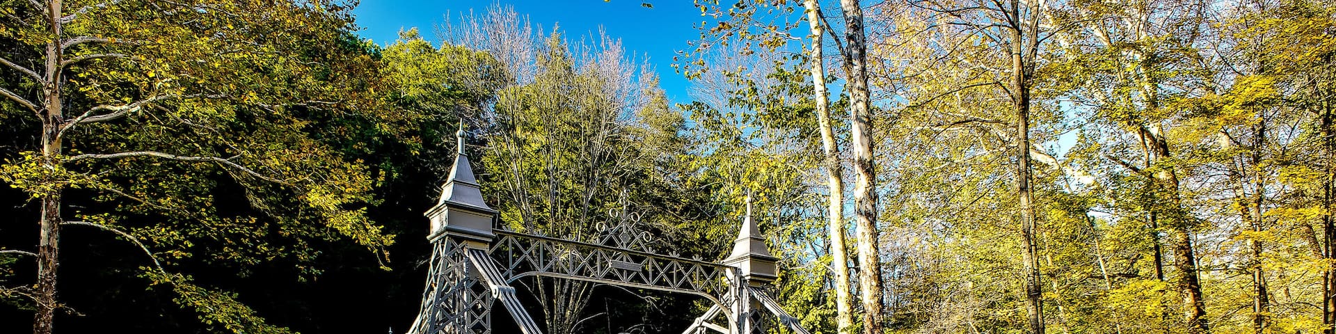 Historic Suspension Bridge - Mill Creek Park, Youngstown, Ohio