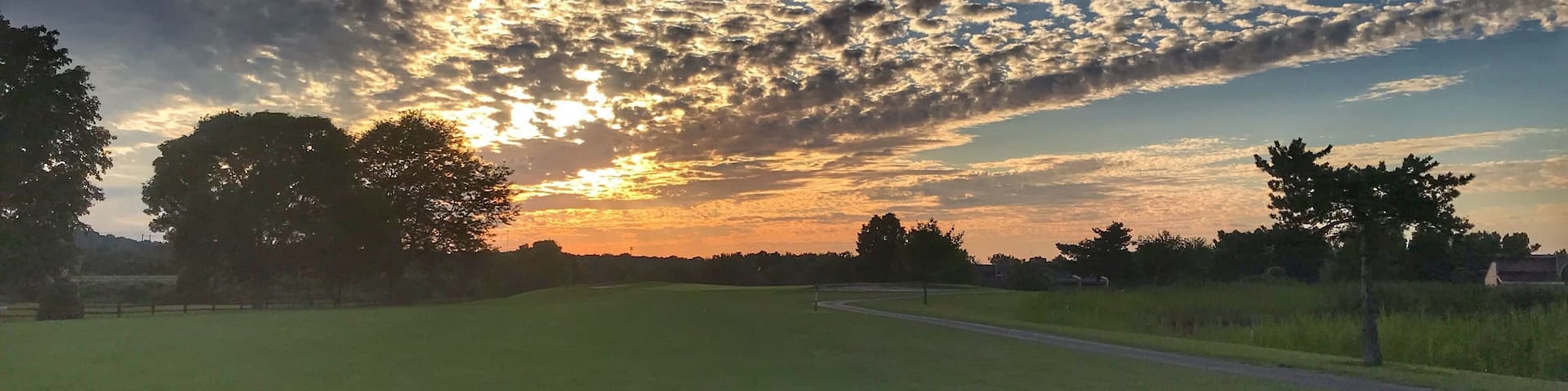 Foxfire golf course at sunset