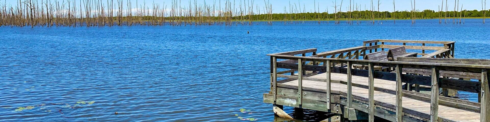 view of Cane Creek Lake in Arkansas