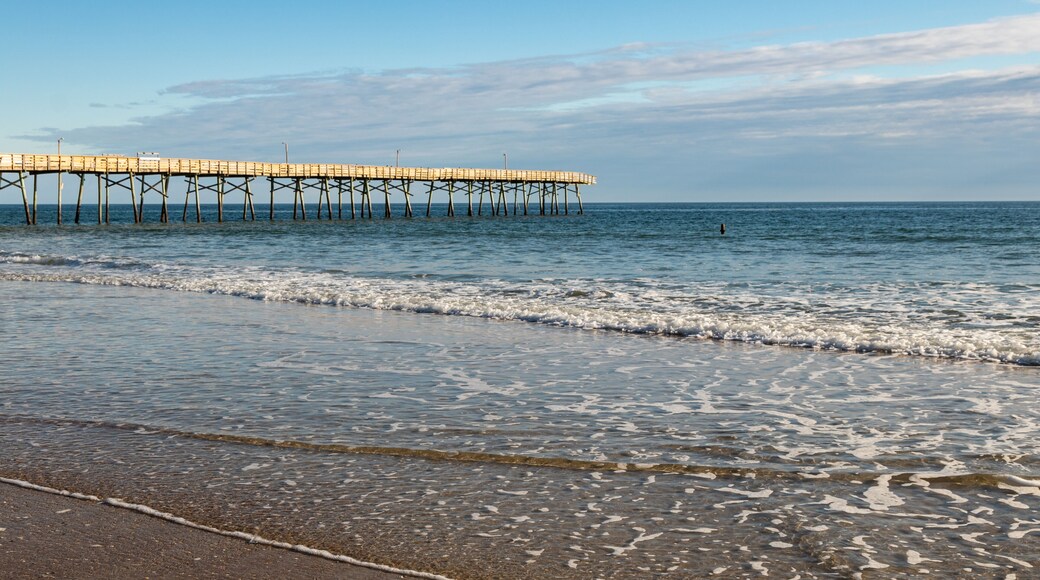 Pier in Atlantic Beach, North Carolina Damaged by Hurricane Florence