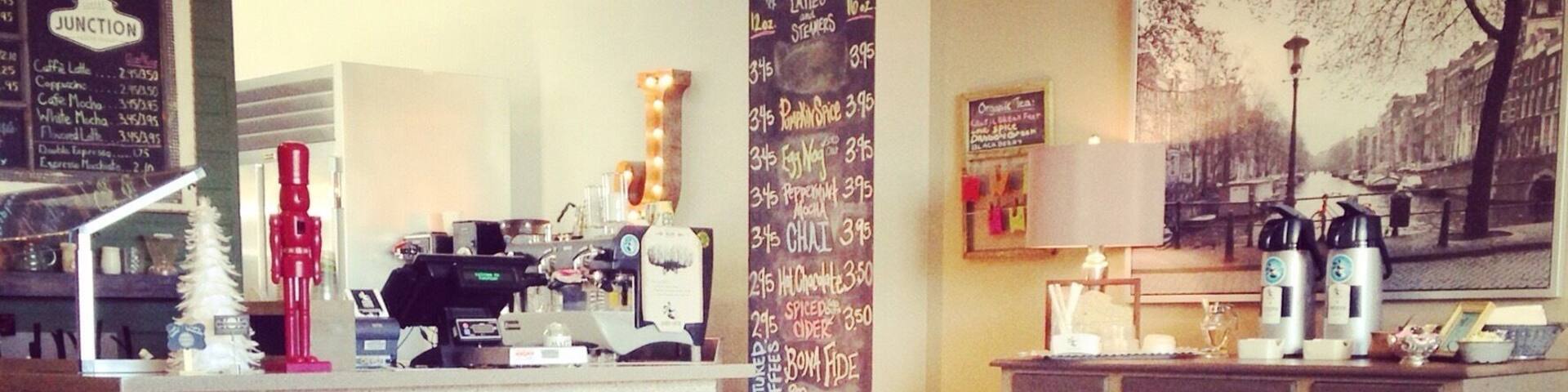 ☕️ The best espresso coffee in my area. Cozy place, great people and service, AWESOME coffee. They make cappuccino Italian style, if you ask for the small cups 😃 A coffee lovers oasis ❤️ If you ever pass through this area, get your coffee here..