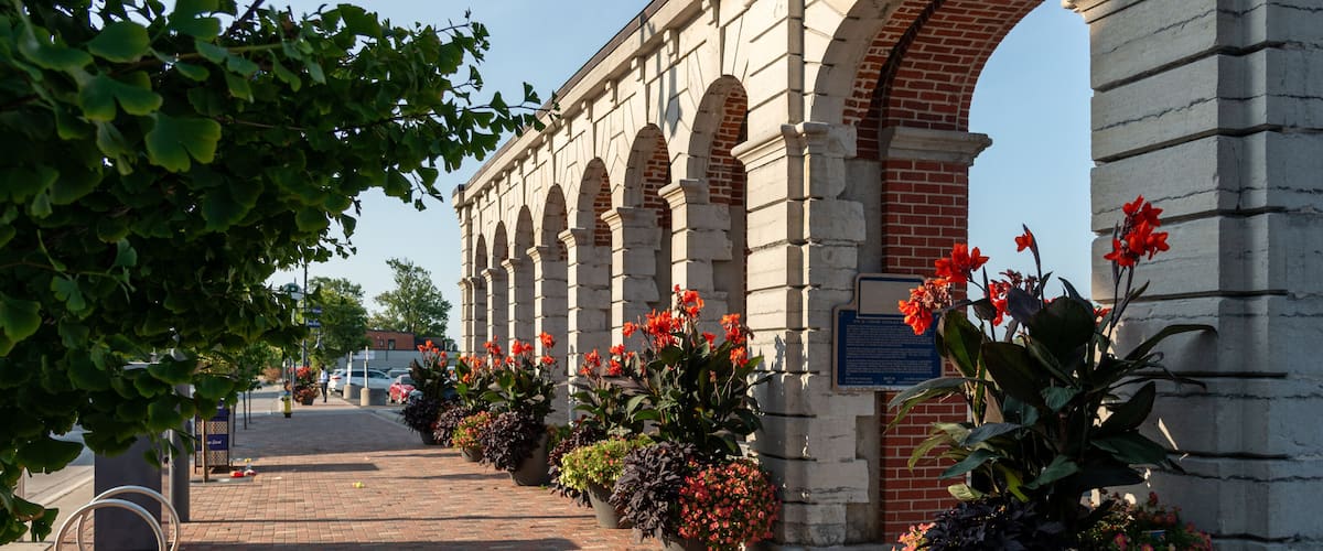 Bogart Carman building salvaged facade, Belleville Ontario Canada
