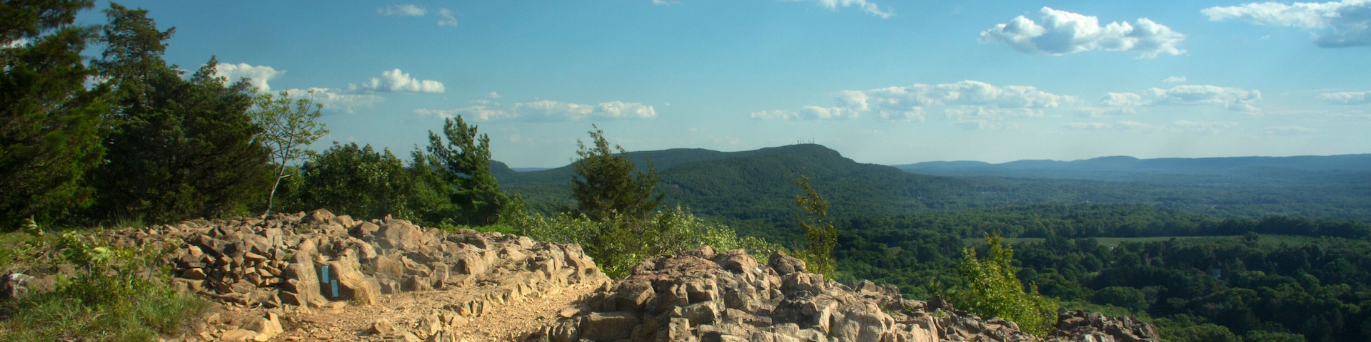 View of Hanging Hills from cliffs of Ragged Mountain, Berlin, Connecticut.