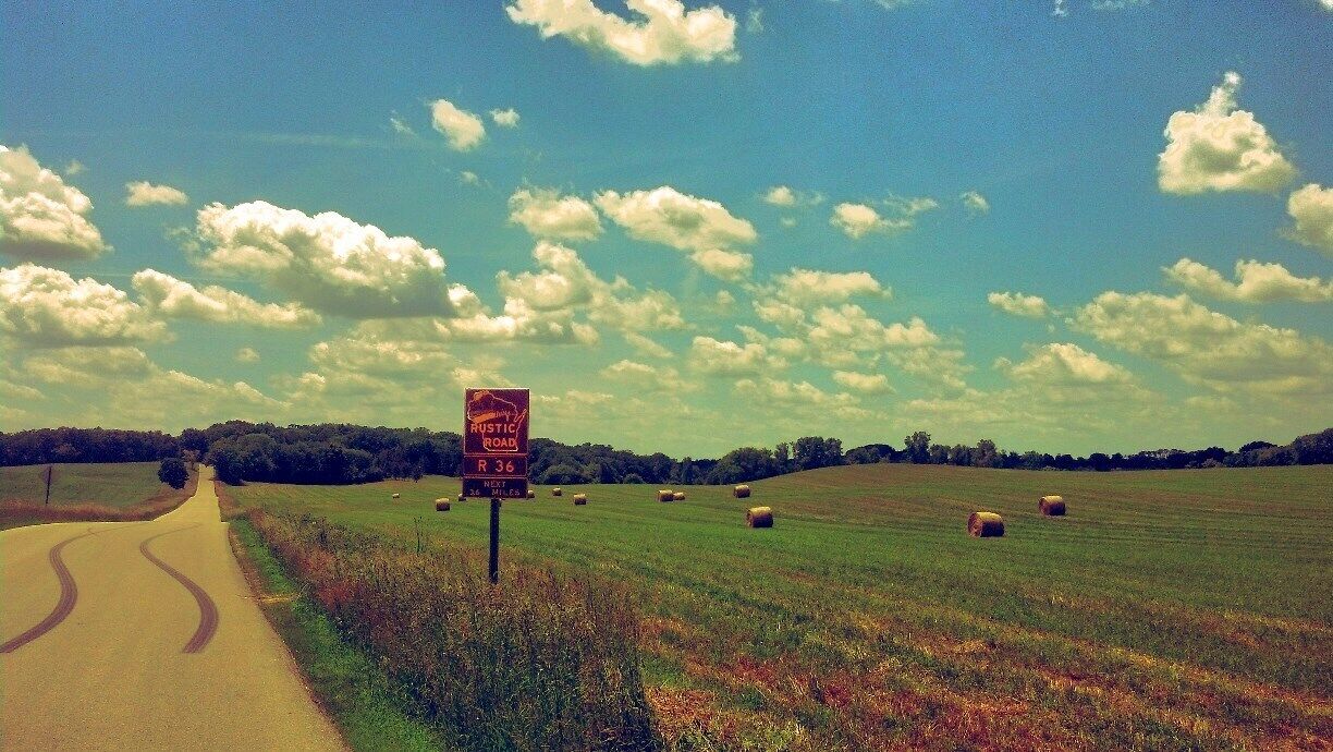 Took a back road out of Burlington, WI on a random drive.  I saw a sign for a rustic road so I followed that route.  The road came out of a wooded area and this is the view I saw.  Made for a perfect drive on a perfect day.  #TroverDetour