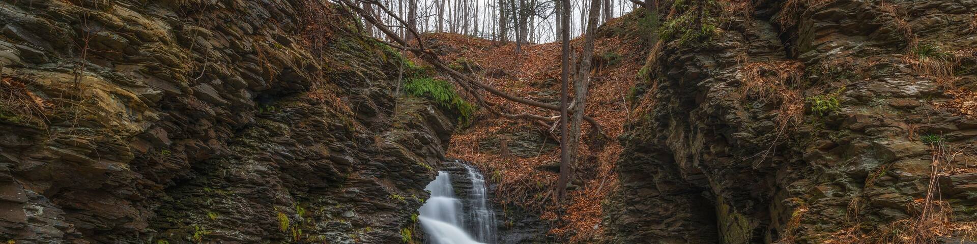 Bridesmaid Falls in Bushkill Pennsylvania