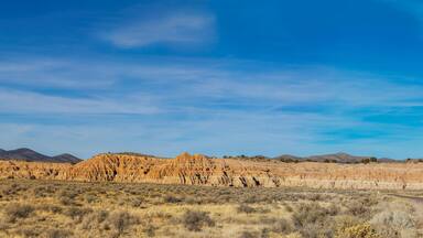 Spectacular view of the volcanic clay formations at Cathedral Gorge State Park, Nevada
