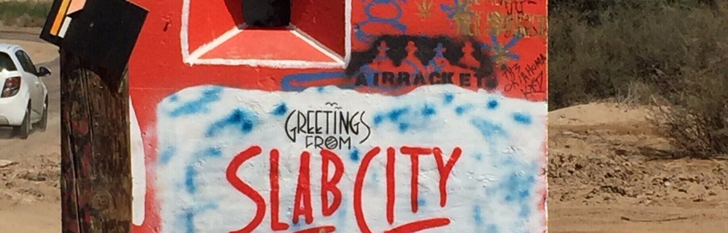 East of Palm Springs and the Salton Sea, south of Joshua Tree, is a little desert artist community called Slab City. If you like kitschy art, go there. You will find Salvation Mountain, East Jesus outdoor sculpture park, and a lot of people living off the grid. Great fun! (go in spring, fall or winter. It gets hot!) #red