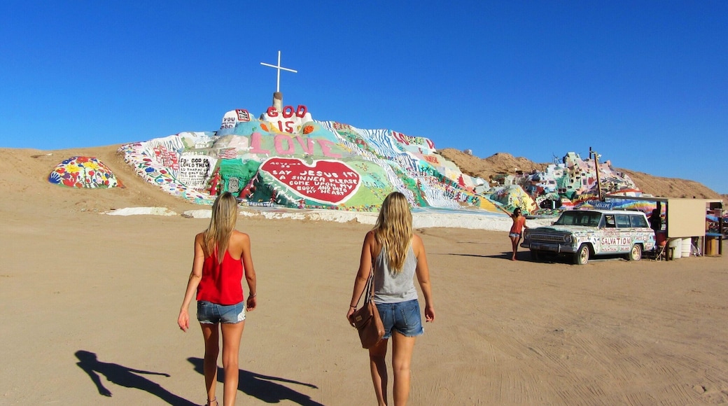 I had been in California for about a year and came across a website called http://www.weirdca.com/ there is a couple different sites, but they are full of the weird! This little mountain is my first of the weird in California! You have to go! Enjoy.