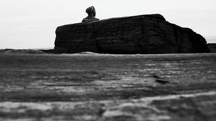 #TroveOn resting on shale rocks, watching the calming Atlantic ocean waves break against the rocks in Portland, ME.