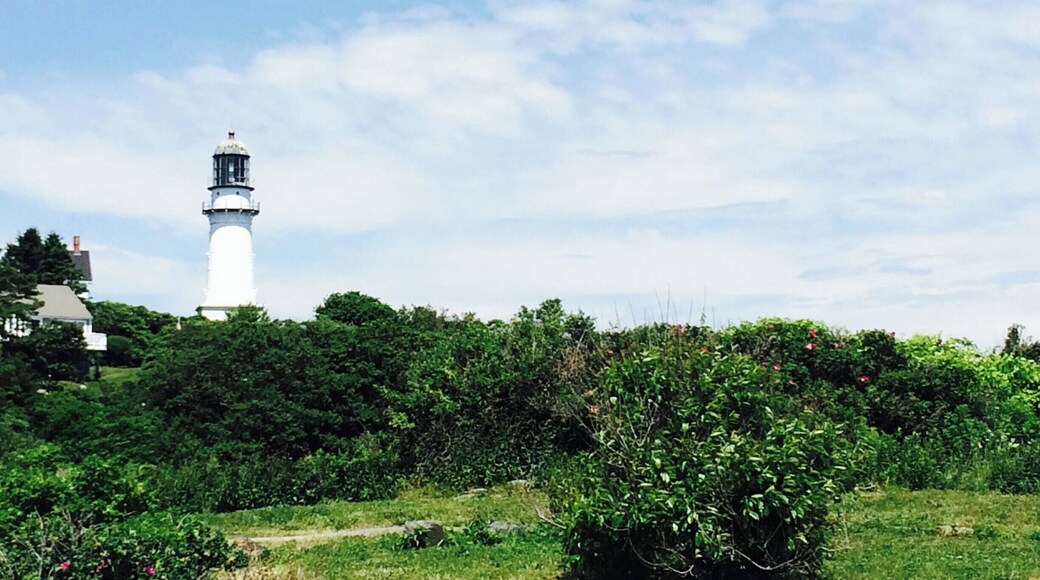 Maine Lighthouse tour. This is Two Lights (all the lighthouses are just referred to as Lights) which is two lighthouses situated very near each other. We actually didn't see the second (so no photo) until we were back in the car on the way out, but it looked pretty much like this one, lol. #lighthouse