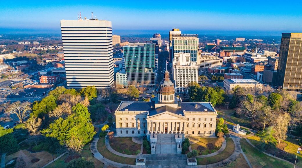 Downtown Columbia South Carolina Skyline SC Aerial Panorama