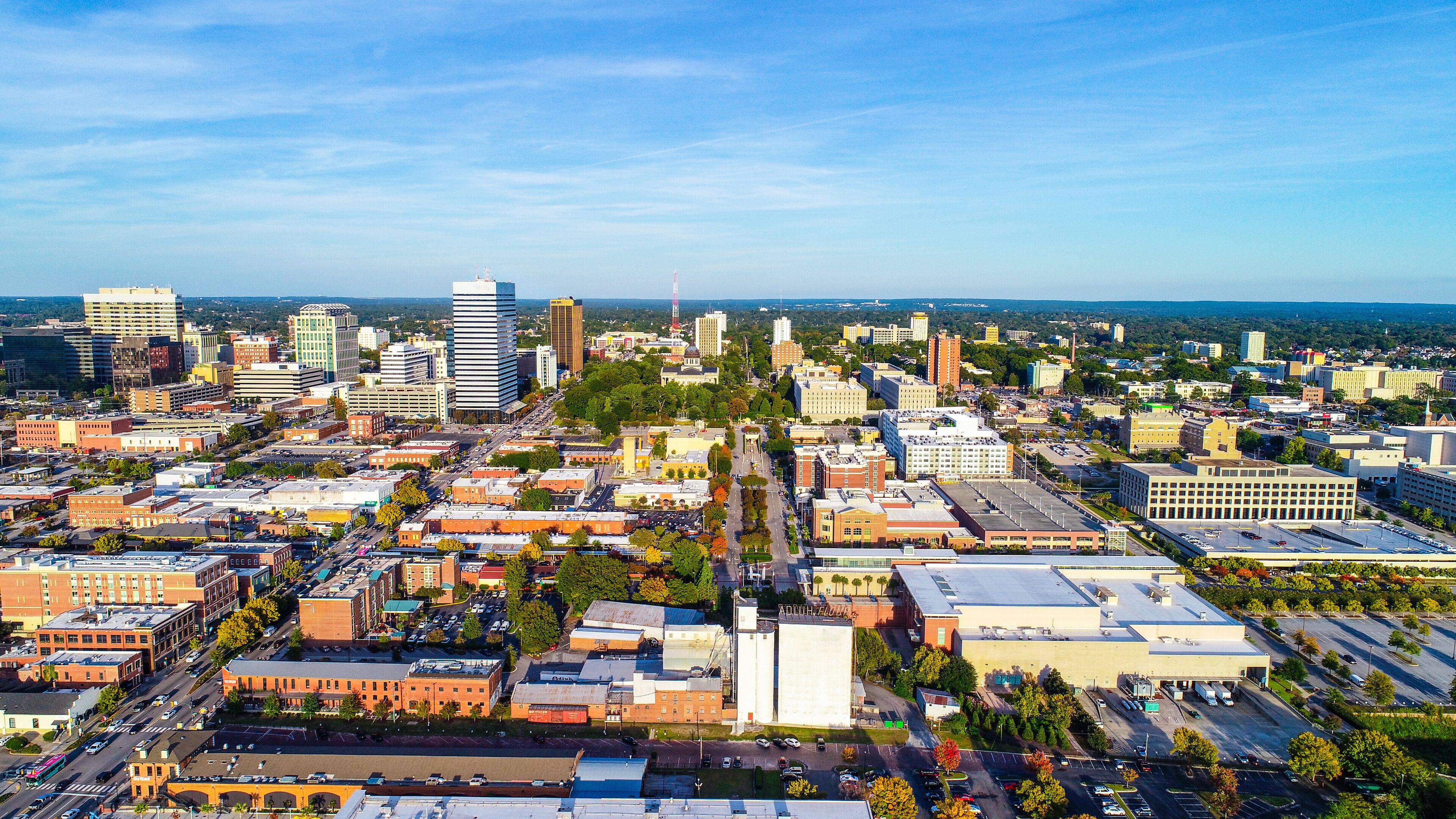 Downtown Columbia South Carolina Skyline SC Aerial
