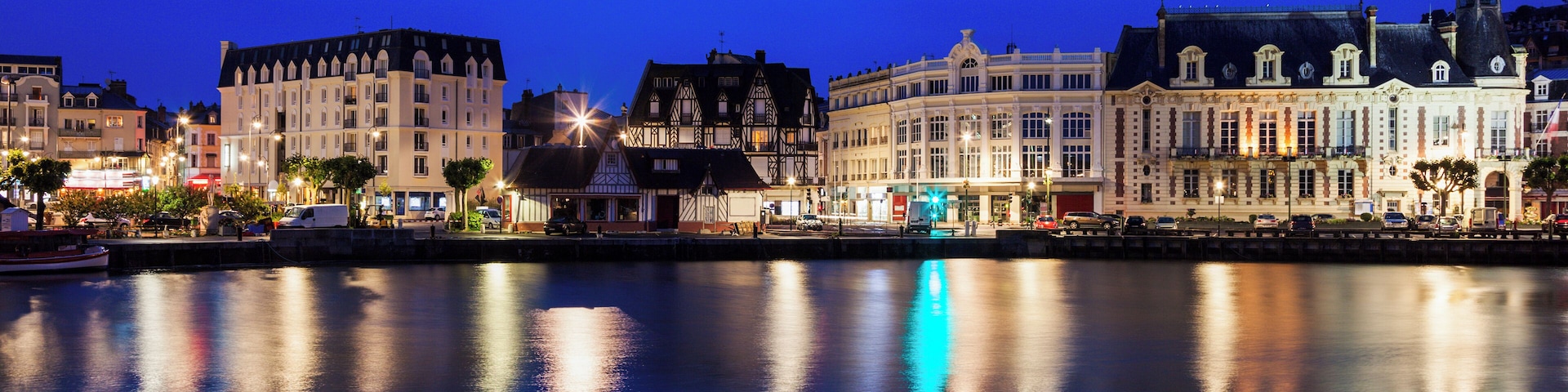 Panorama of Trouville-sur-Mer. Trouville-sur-Mer, Normandy, France.