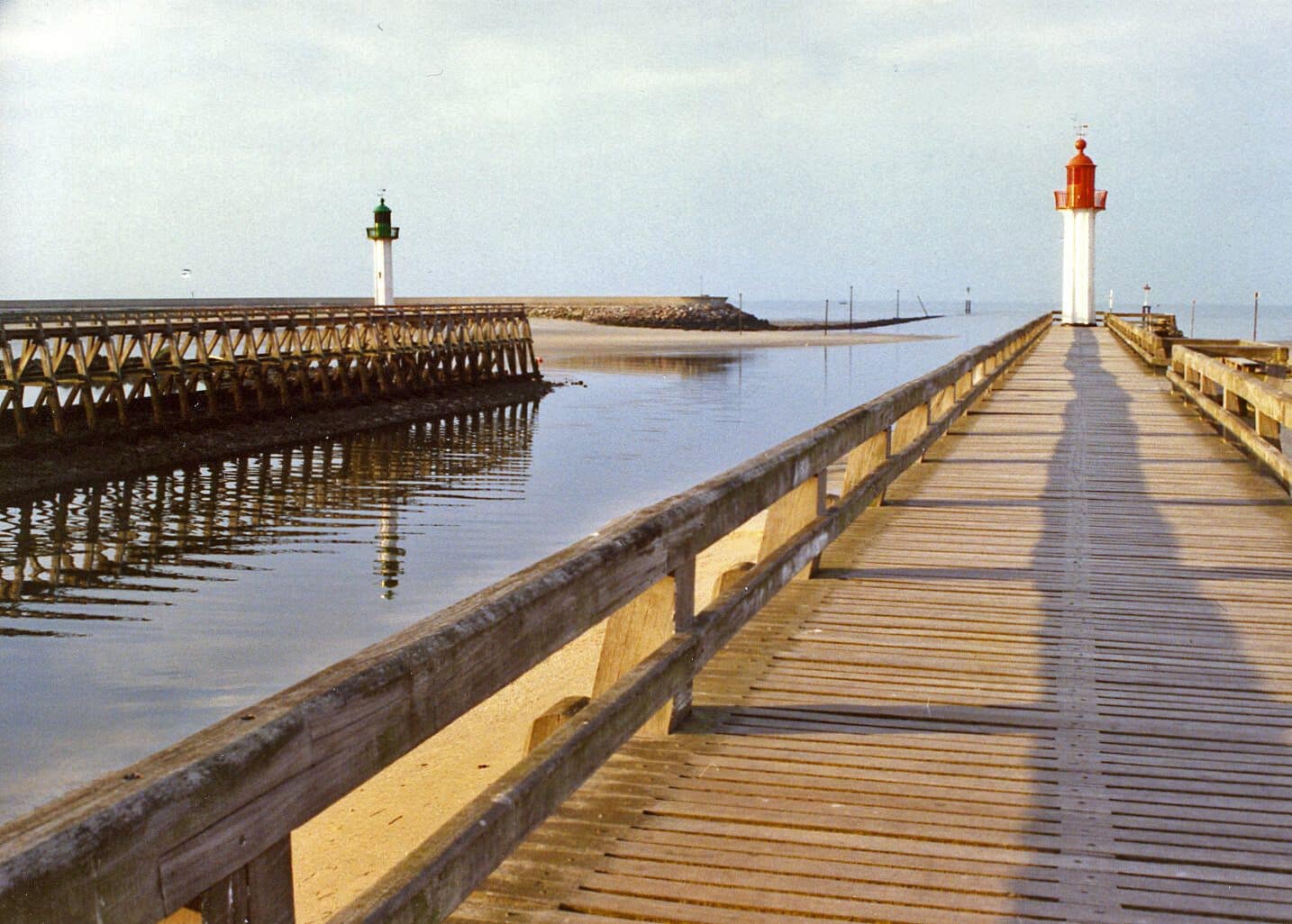 The piers at Deauville, Normandy, France