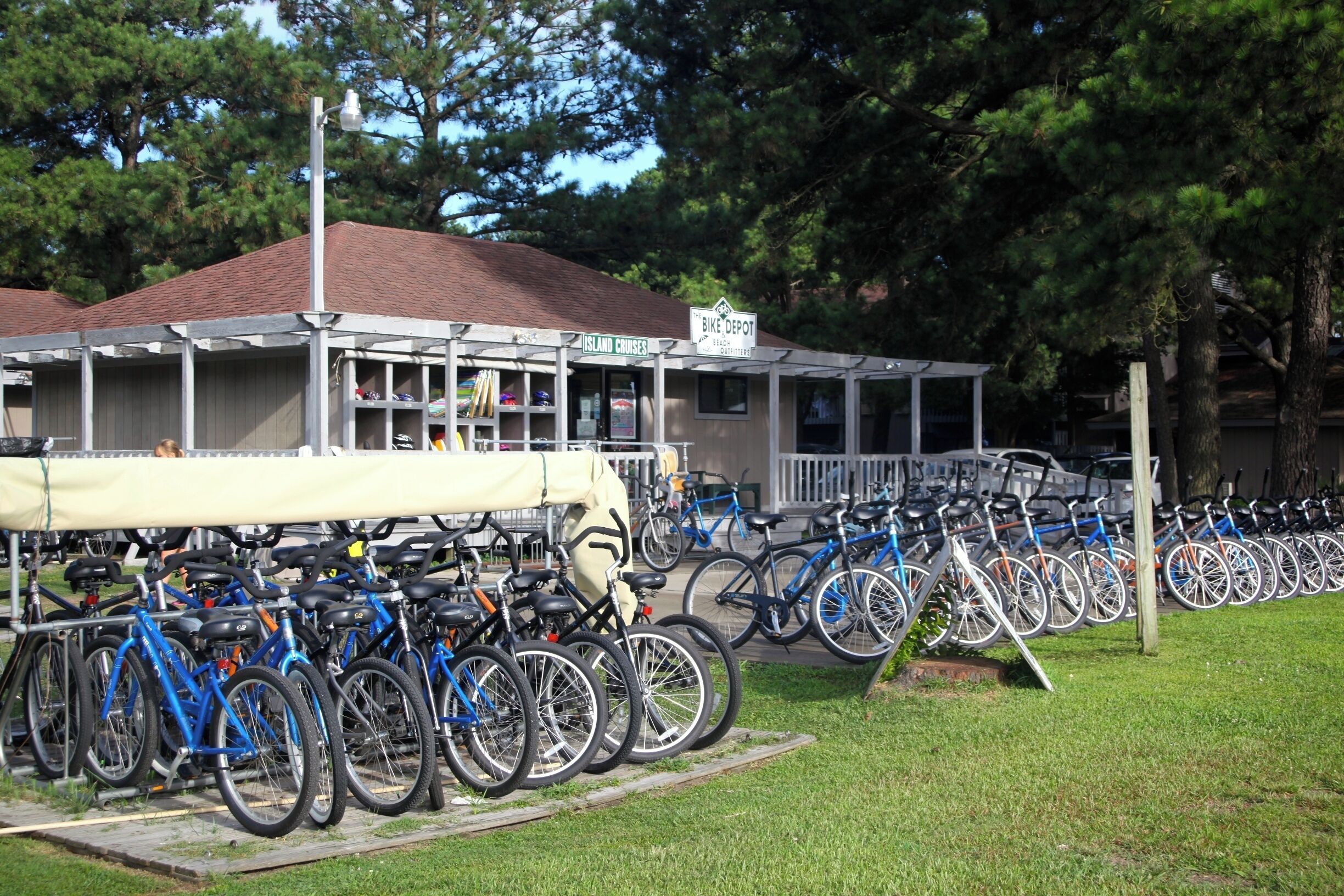 The Bike Depot is conveniently located for exploring Assateague Island.  Rent by the day or by the hour.  It's an easy way to get to the beach and they rent beach chairs and other gear to make the most of the day.