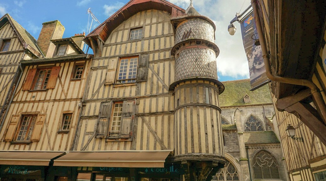House with small tower in Troyes