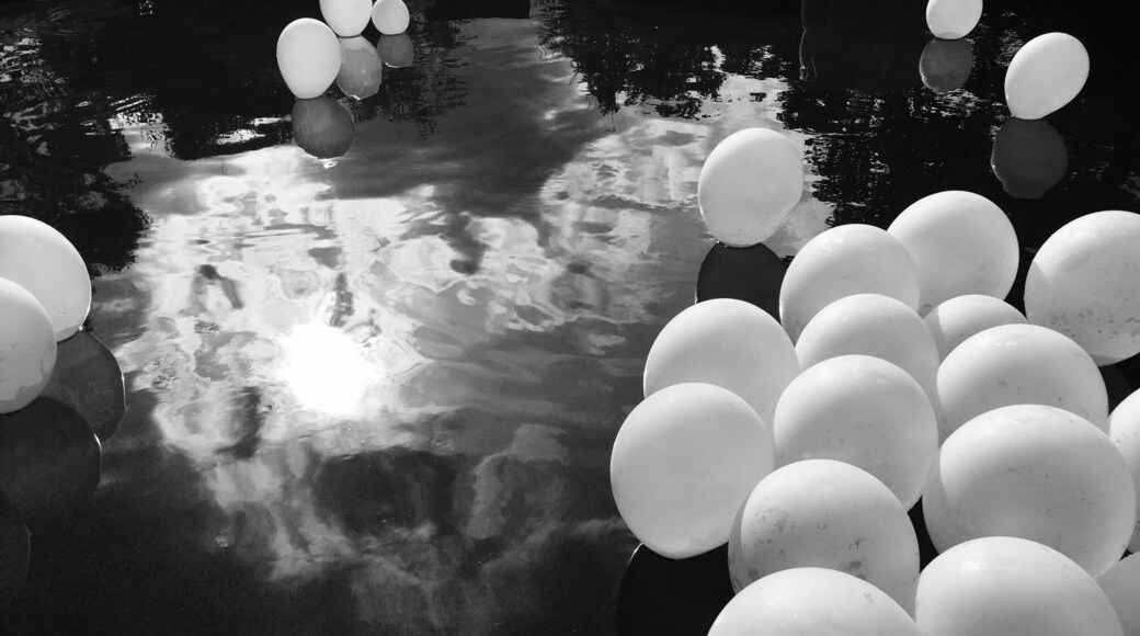 Decorations at summer wedding