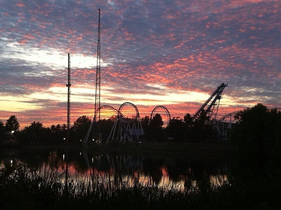 sneaking in a few rides before the fireworks. 
#goldenhour